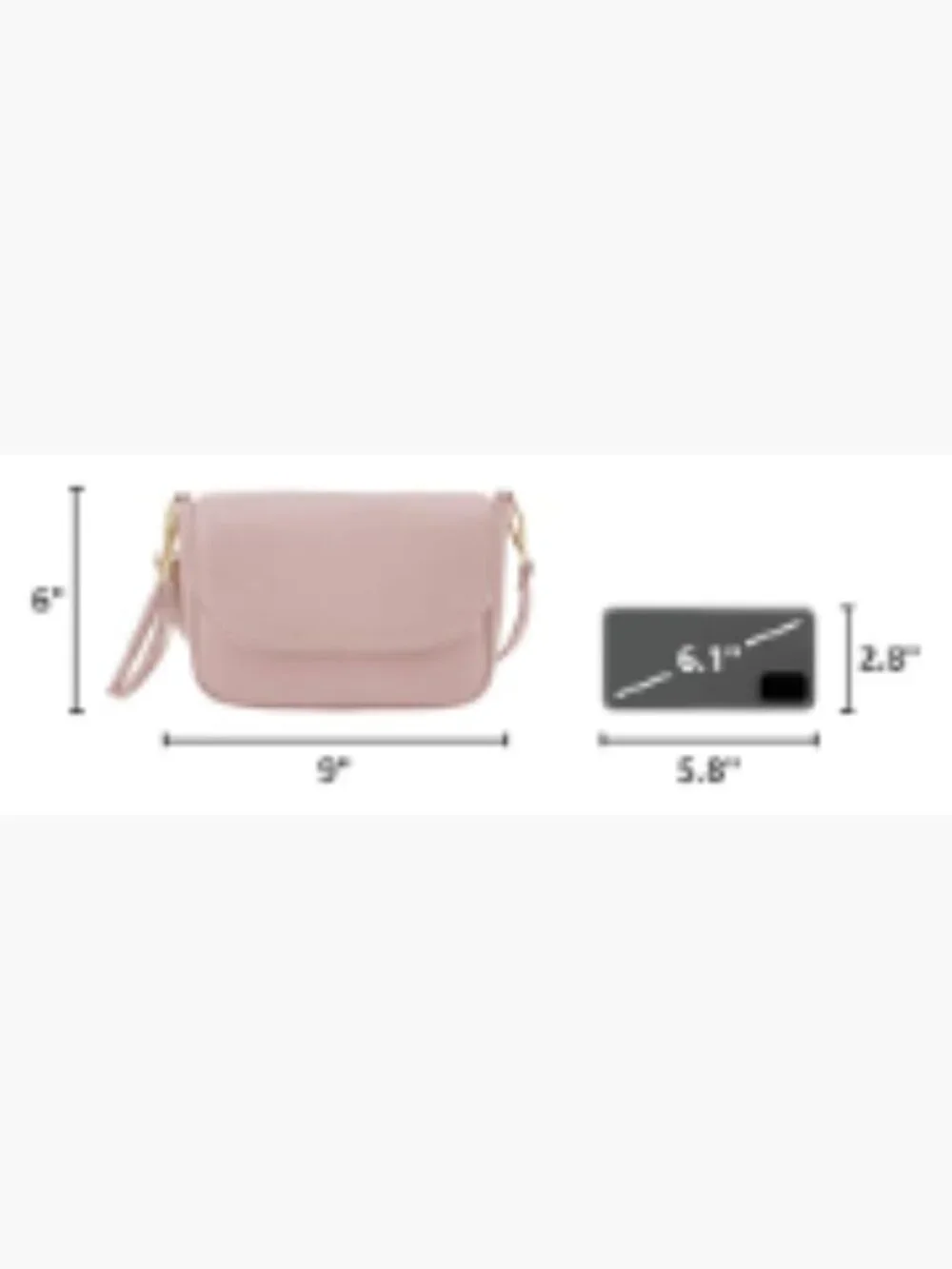 Small Faux Leather Crossbody Saddle Purse with Tassel Flap Shoulder Bag